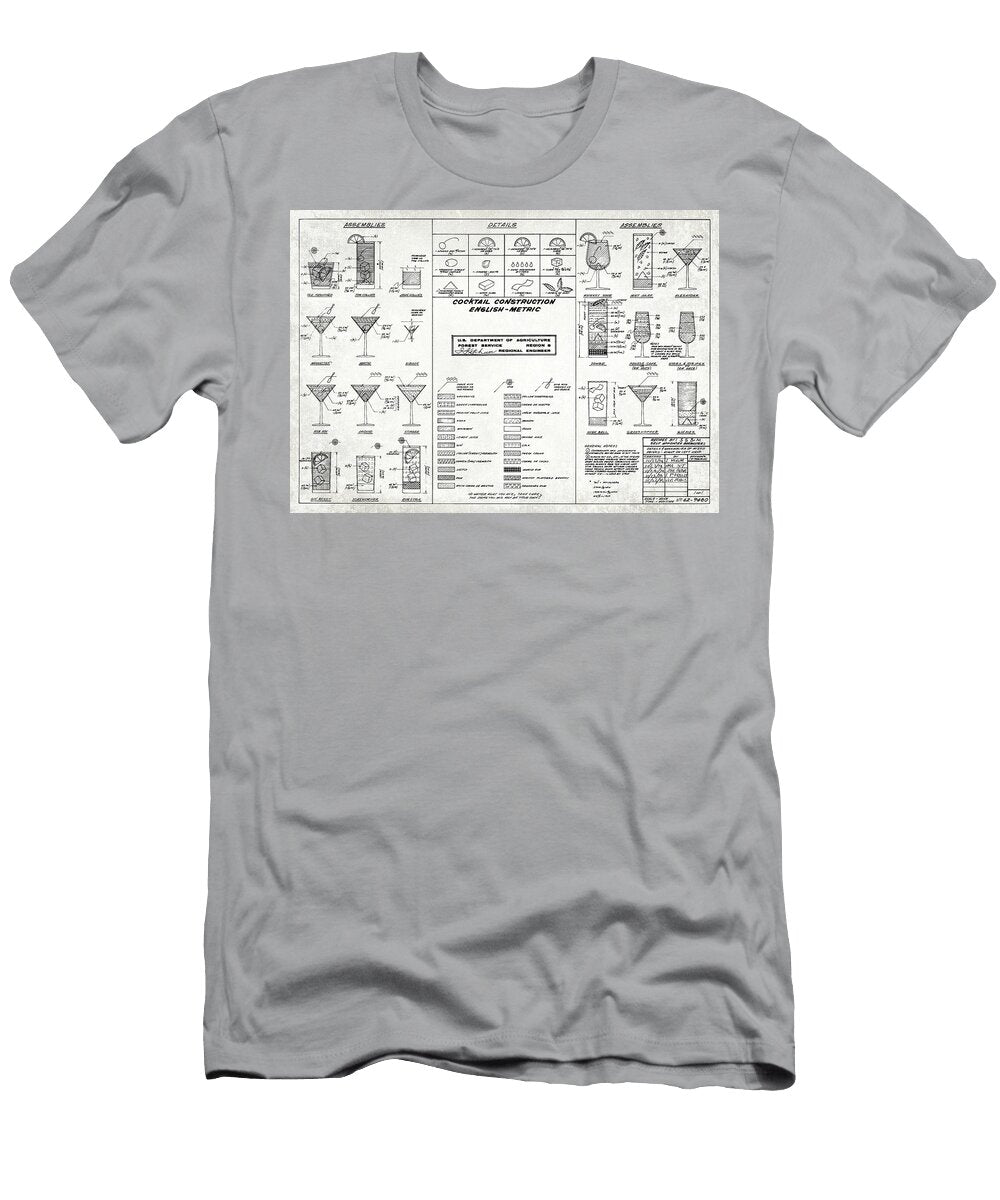 Cocktail Print Denny H T-Shirt