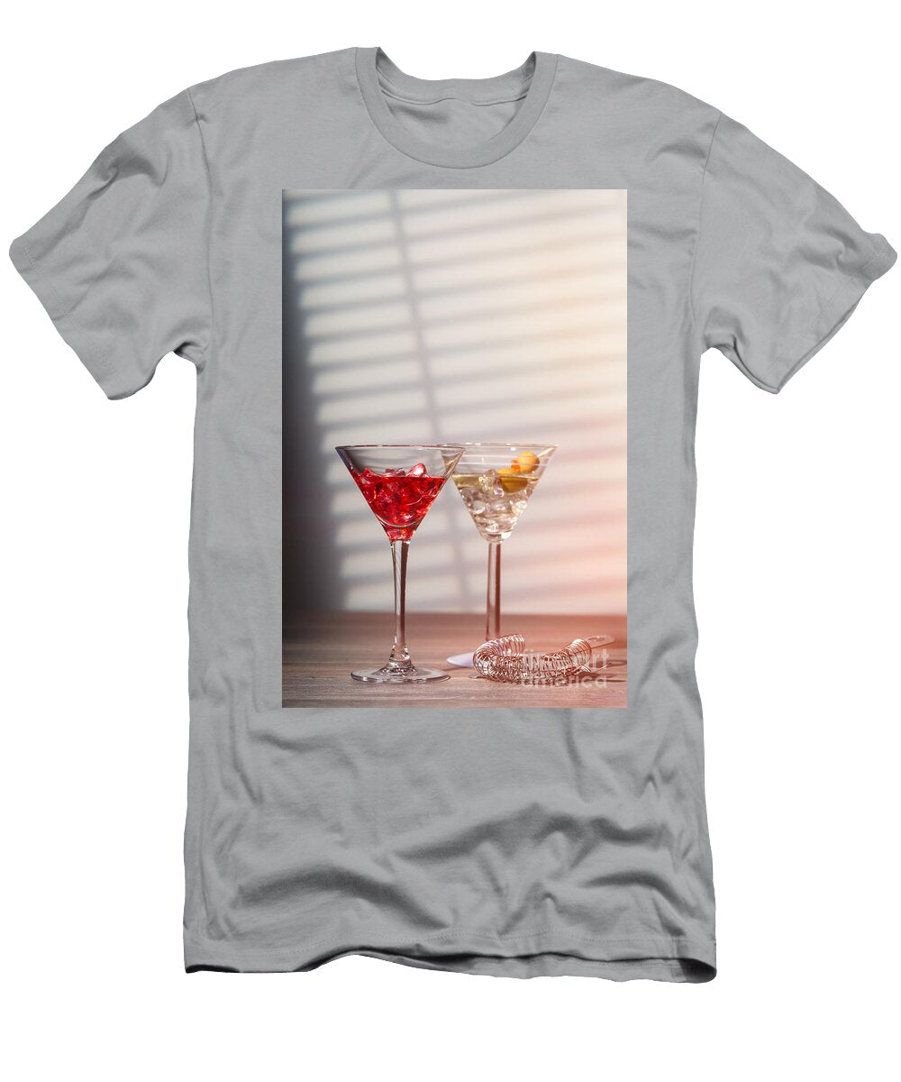 Cocktails with Strainer Amanda and Christopher Elwell T-Shirt