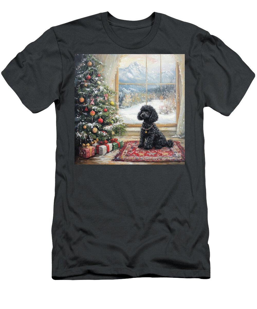 Coco on Christmas Morning Tina Lecour T-Shirt
