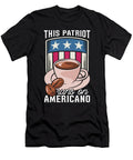 Coffee Americano Barista Cafe Roaster Coffee 4th of July Crazy Squirrel T-Shirt