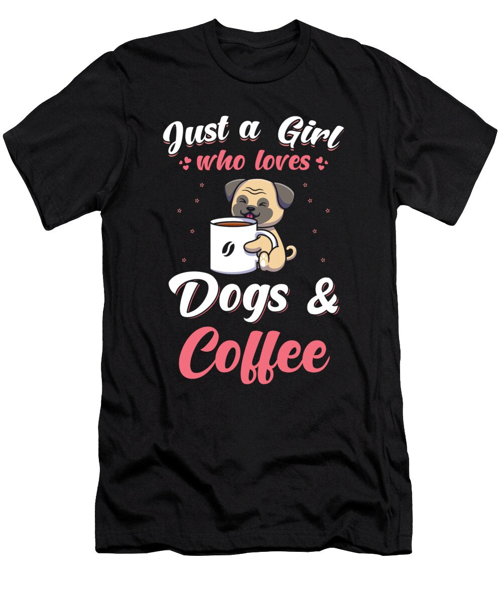 Coffee and Dogs Love Saying Manuel Schmucker T-Shirt