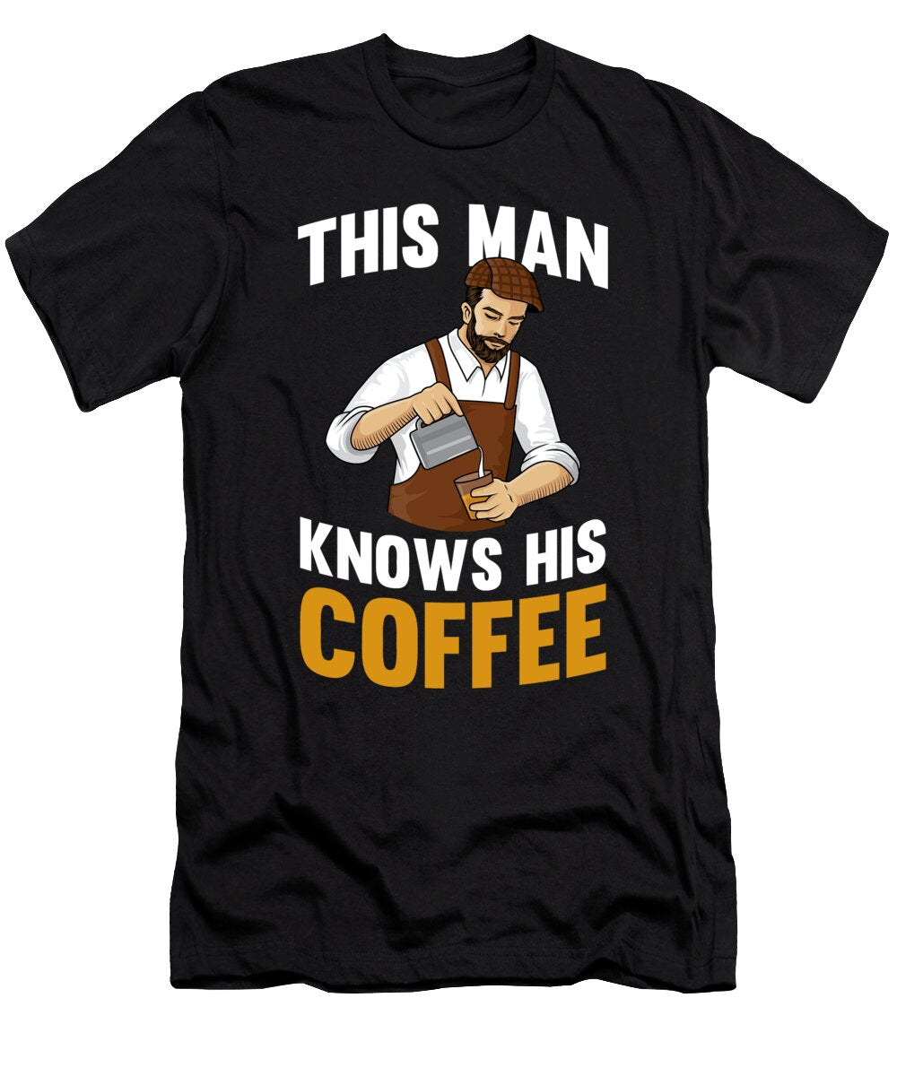 Coffee Artist Bean Cafe Caffeine Barista Crazy Squirrel T-Shirt