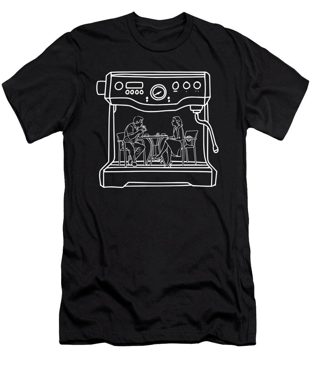 Coffee Artist Machine Caffeine Bean Cafe Barista Crazy Squirrel T-Shirt