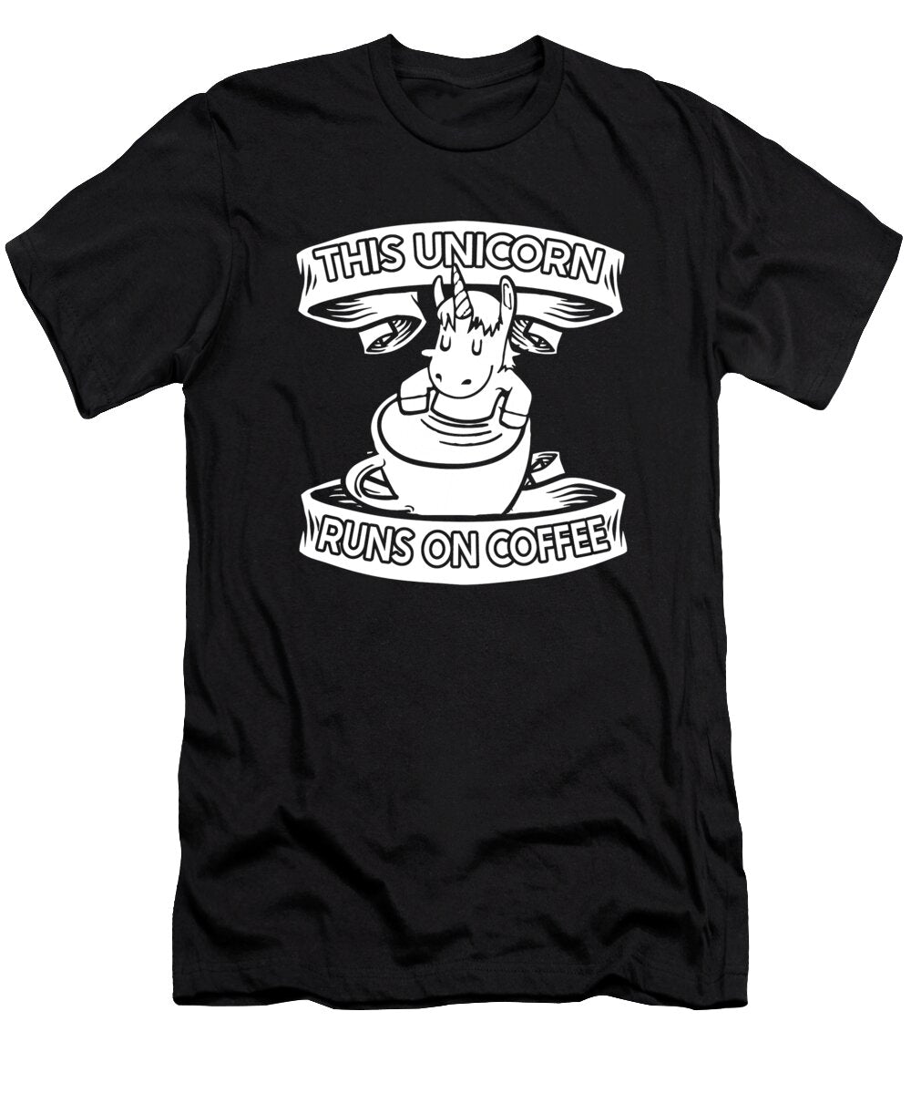 Coffee Barista Cafe Roasting Roaster Coffee Unicorn Crazy Squirrel T-Shirt