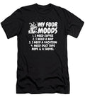 Coffee Barista My Four Moods I Need Coffee I Need a Nap Crazy Squirrel T-Shirt