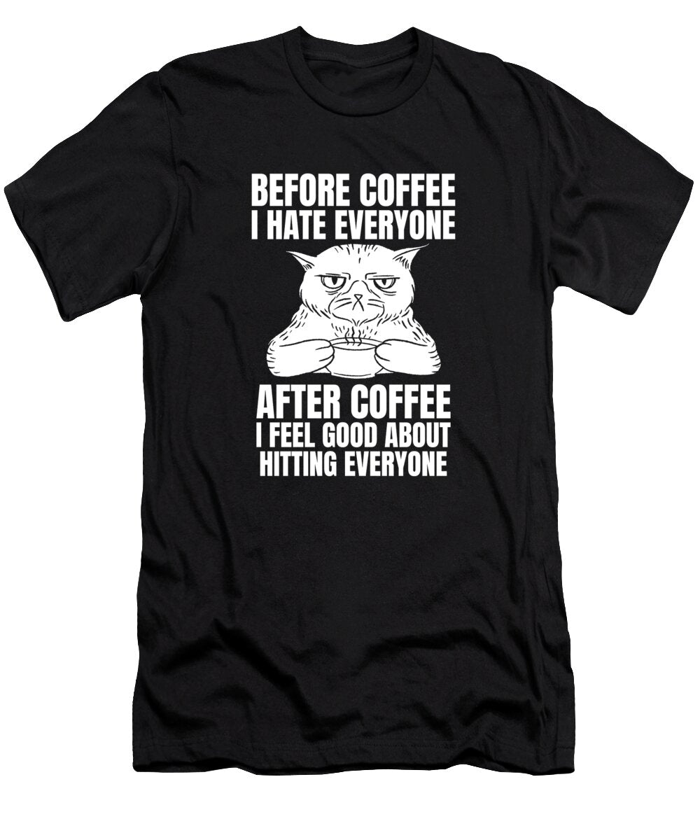 Coffee Barista Roaster Roasting Cafe Coffee Cat Crazy Squirrel T-Shirt