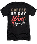 Coffee By Day Wine By Night Roasting Cafe Coffee Wine Crazy Squirrel T-Shirt