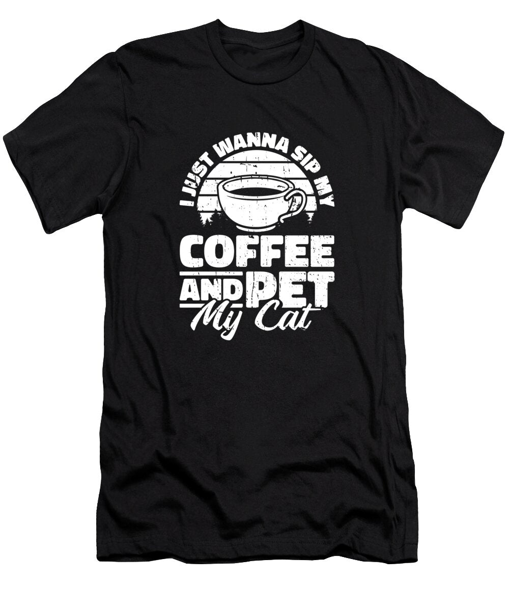 Coffee Cafe Barista Roaster Roasting Coffee Cat Crazy Squirrel T-Shirt