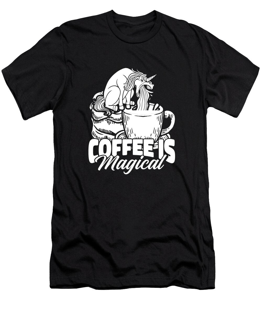 Coffee Cafe Barista Roaster Roasting Coffee Unicorn Crazy Squirrel T-Shirt
