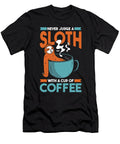 Coffee Cafe Barista Roasting Roaster Coffee Sloth Crazy Squirrel T-Shirt