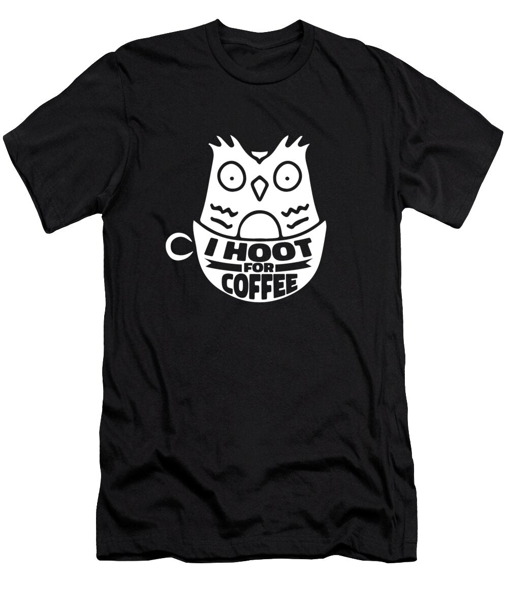 Coffee Cafe Roaster Barista Roasting Coffee Owl Crazy Squirrel T-Shirt
