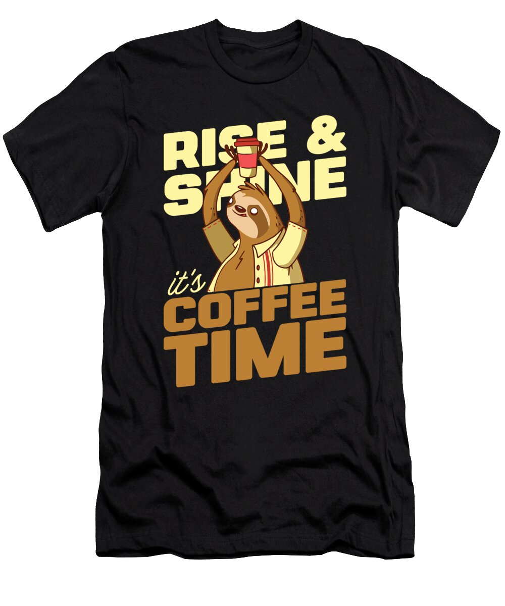 Coffee Cafe Roaster Barista Roasting Coffee Sloth Crazy Squirrel T-Shirt