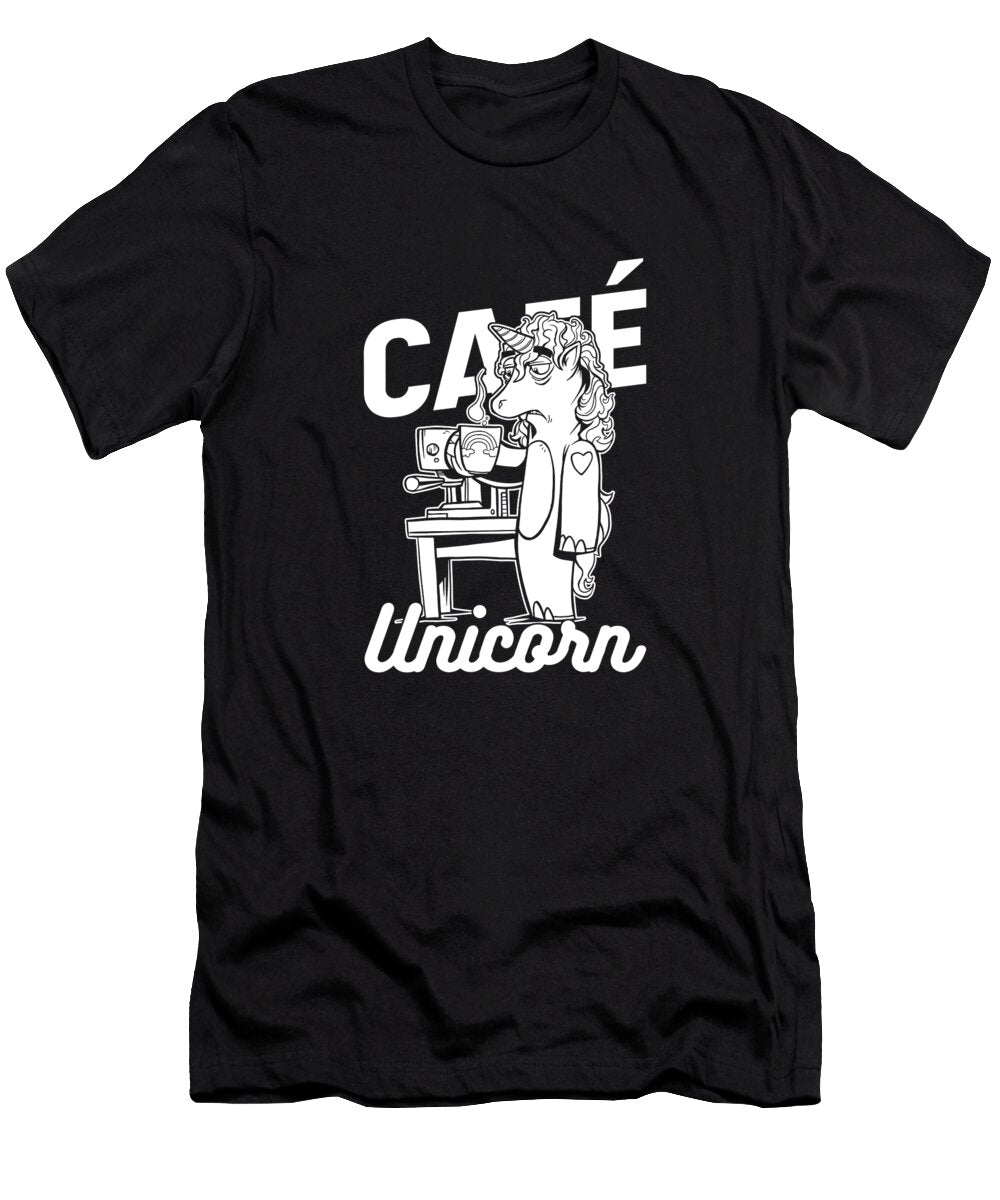 Coffee Cafe Roaster Barista Roasting Coffee Unicorn Crazy Squirrel T-Shirt