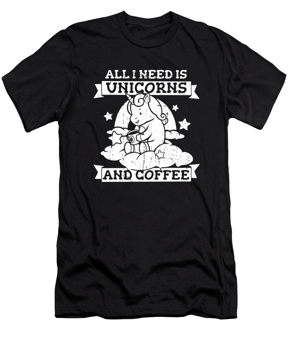 Coffee Cafe Roasting Barista Roaster Coffee Unicorn Crazy Squirrel T-Shirt