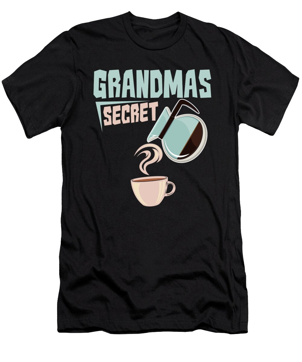 Coffee Cafe Roasting Barista Roaster Grandmas Secret Crazy Squirrel T-Shirt