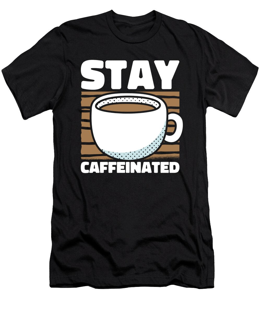 Coffee Caffeinated Roasting Cafe Barista Roaster Coffee Crazy Squirrel T-Shirt