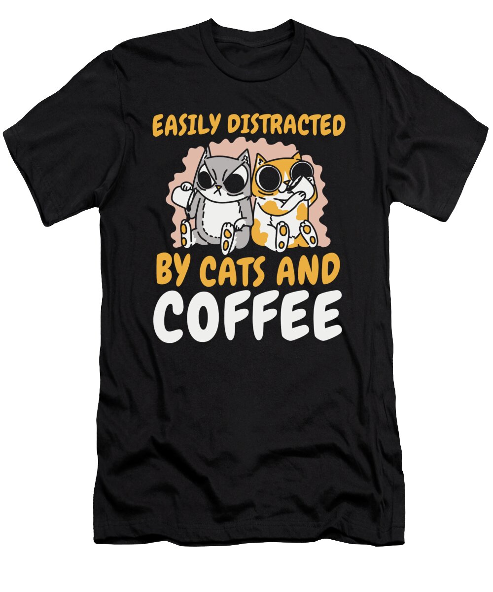 Coffee Caffeine Barista Cafe Roasting Roaster Coffee Cat Crazy Squirrel T-Shirt