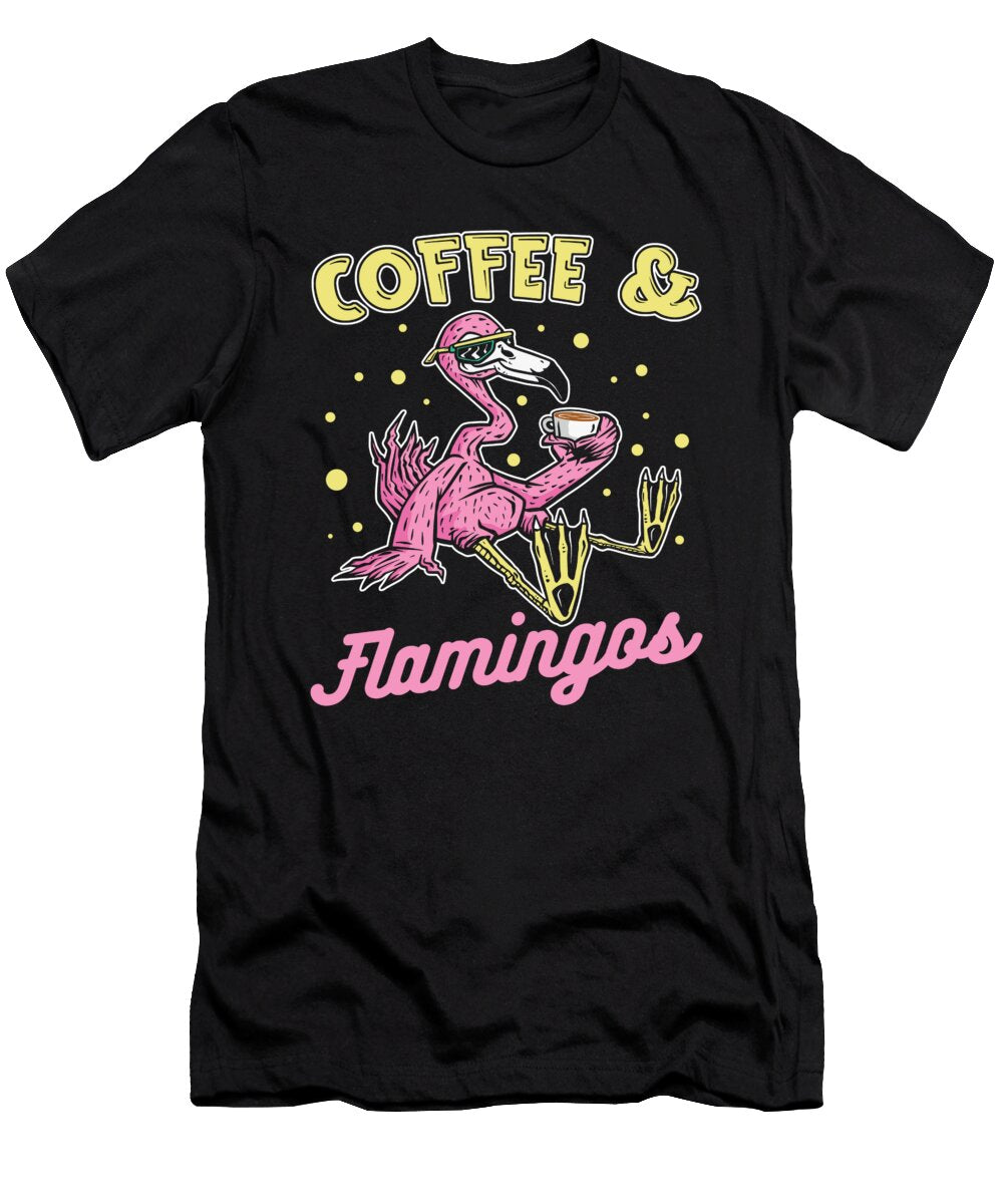 Coffee Caffeine Barista Roaster Cafe Coffee Flamingo Crazy Squirrel T-Shirt