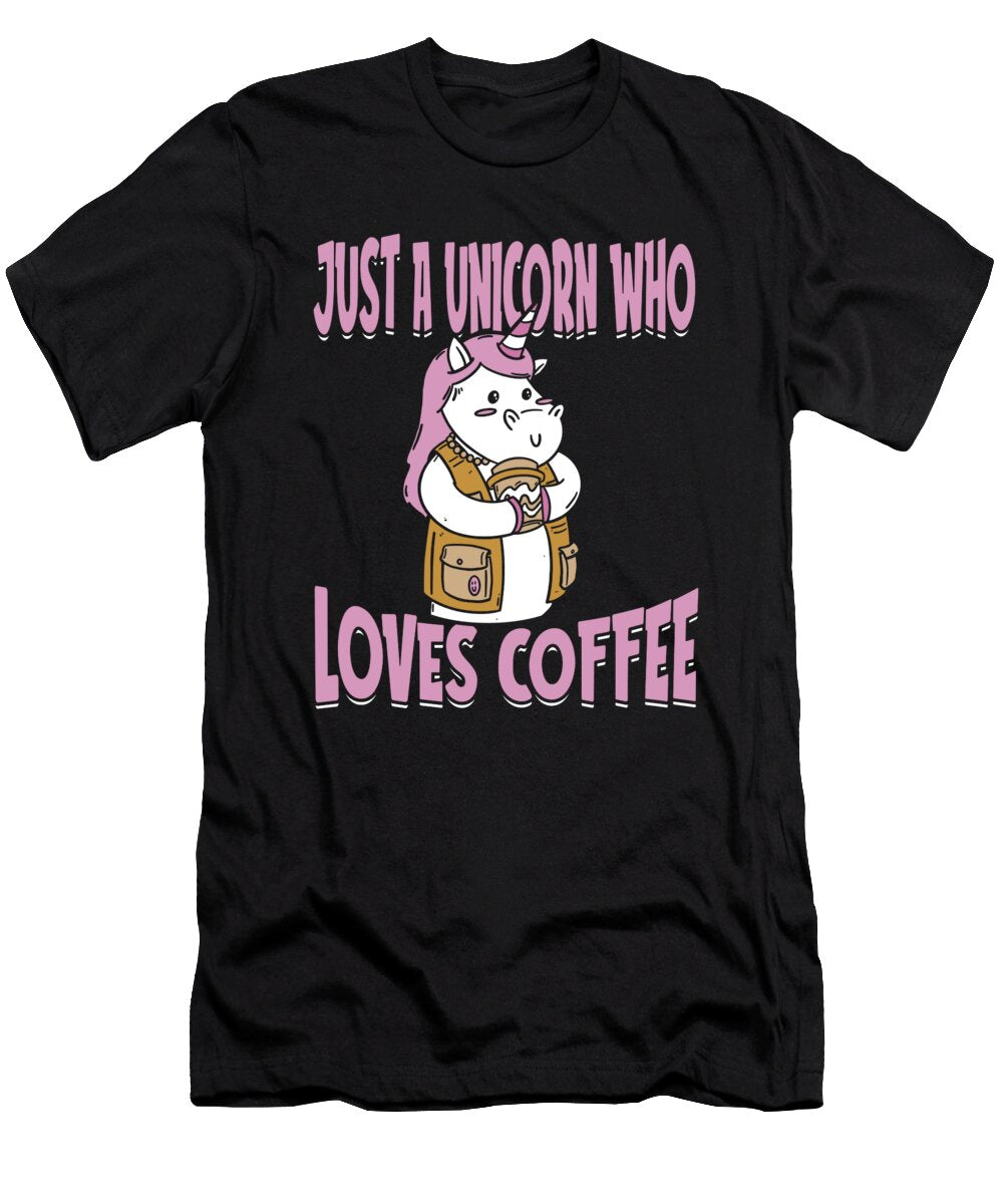 Coffee Caffeine Barista Roaster Roasting Coffee Unicorn Crazy Squirrel T-Shirt