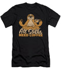Coffee Caffeine Barista Roasting Cafe Roaster Coffee Sloth Crazy Squirrel T-Shirt