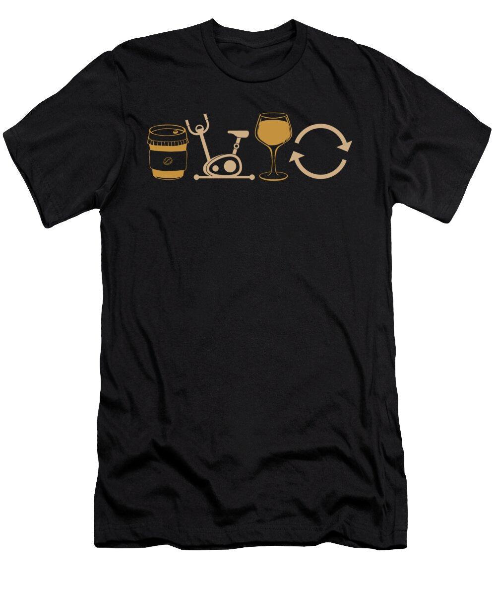 Coffee Caffeine Barista Roasting Cafe Roaster Coffee Wine Crazy Squirrel T-Shirt