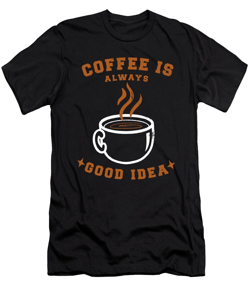 Coffee Caffeine Cafe Espresso Cappuccino Crazy Squirrel T-Shirt