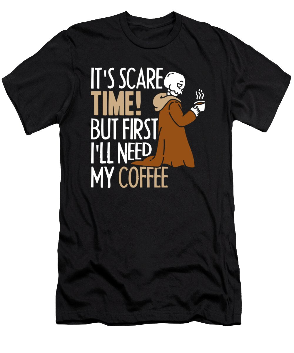 Coffee Caffeine Cafe Roasting Barista Coffee Halloween Crazy Squirrel T-Shirt