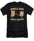 Coffee Caffeine Cafe Roasting Roaster Barista Coffee Owl Crazy Squirrel T-Shirt