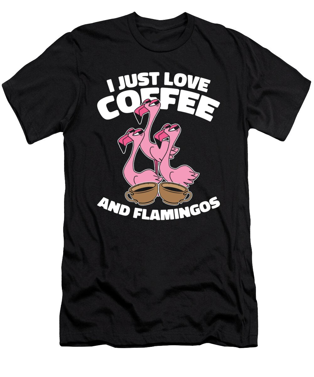 Coffee Caffeine Cafe Roasting Roaster Coffee Flamingo Crazy Squirrel T-Shirt