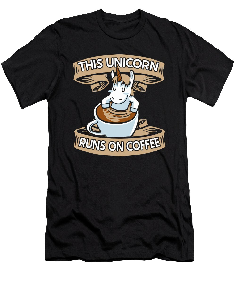 Coffee Caffeine Roaster Barista Roasting Coffee Unicorn Crazy Squirrel T-Shirt