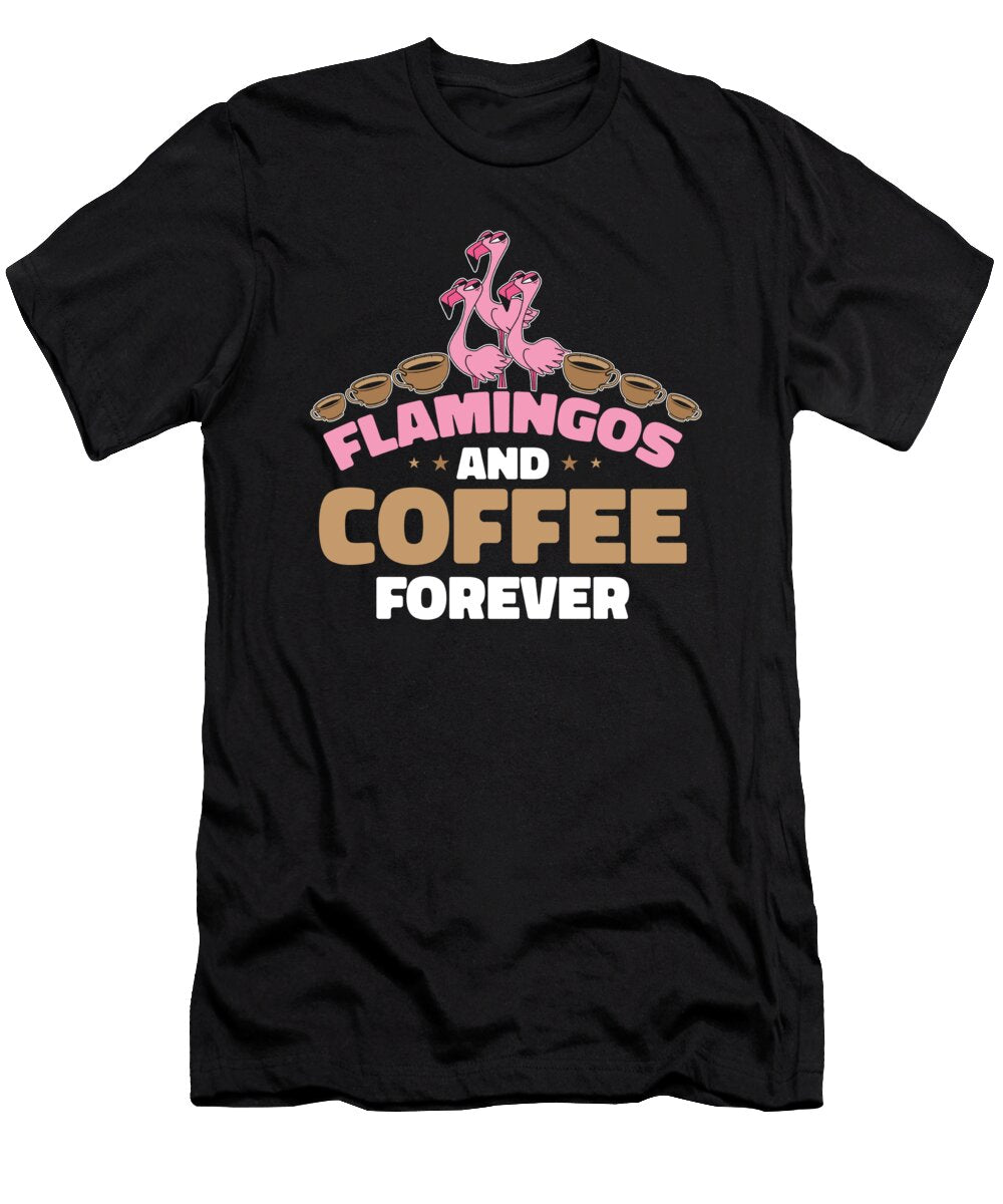 Coffee Caffeine Roaster Cafe Barista Coffee Flamingo Crazy Squirrel T-Shirt