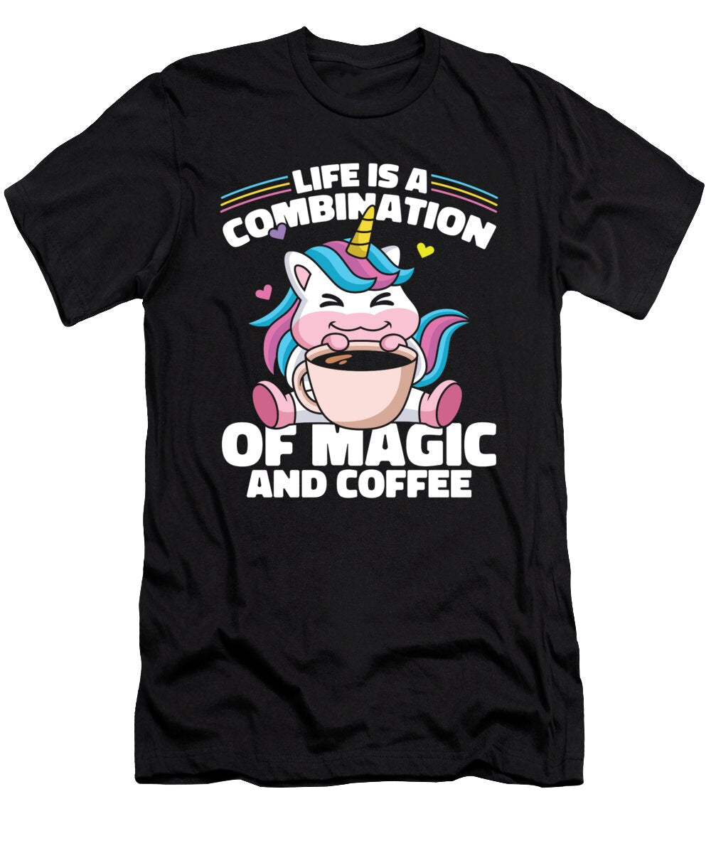 Coffee Caffeine Roasting Barista Roaster Coffee Unicorn Crazy Squirrel T-Shirt