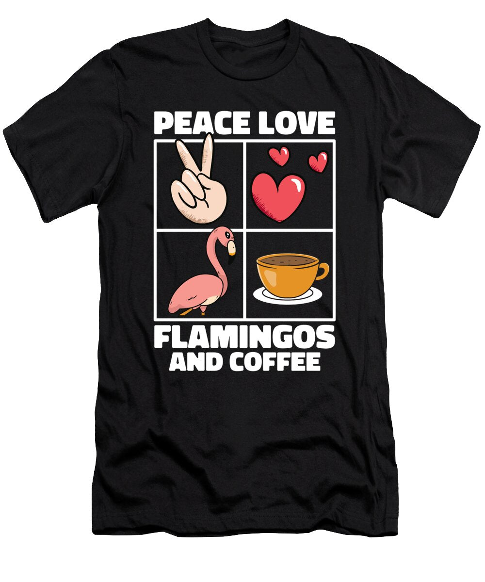 Coffee Caffeine Roasting Roaster Barista Coffee Flamingo Crazy Squirrel T-Shirt