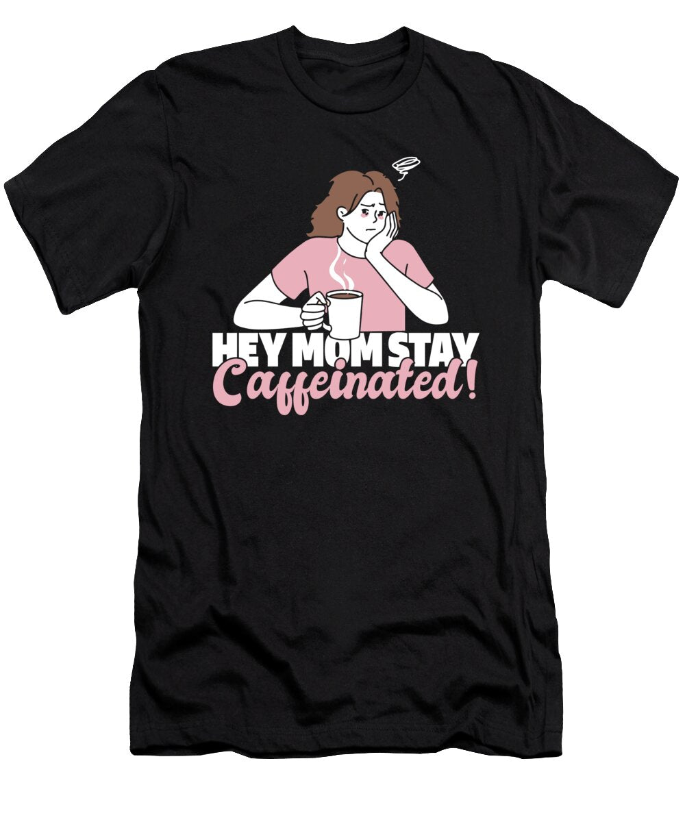Coffee Caffeined Barista Roasting Roaster Cafe Coffee Mom Crazy Squirrel T-Shirt