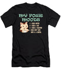Coffee Cat Roaster My Four Moods I Need Coffee I Need a Nap Crazy Squirrel T-Shirt