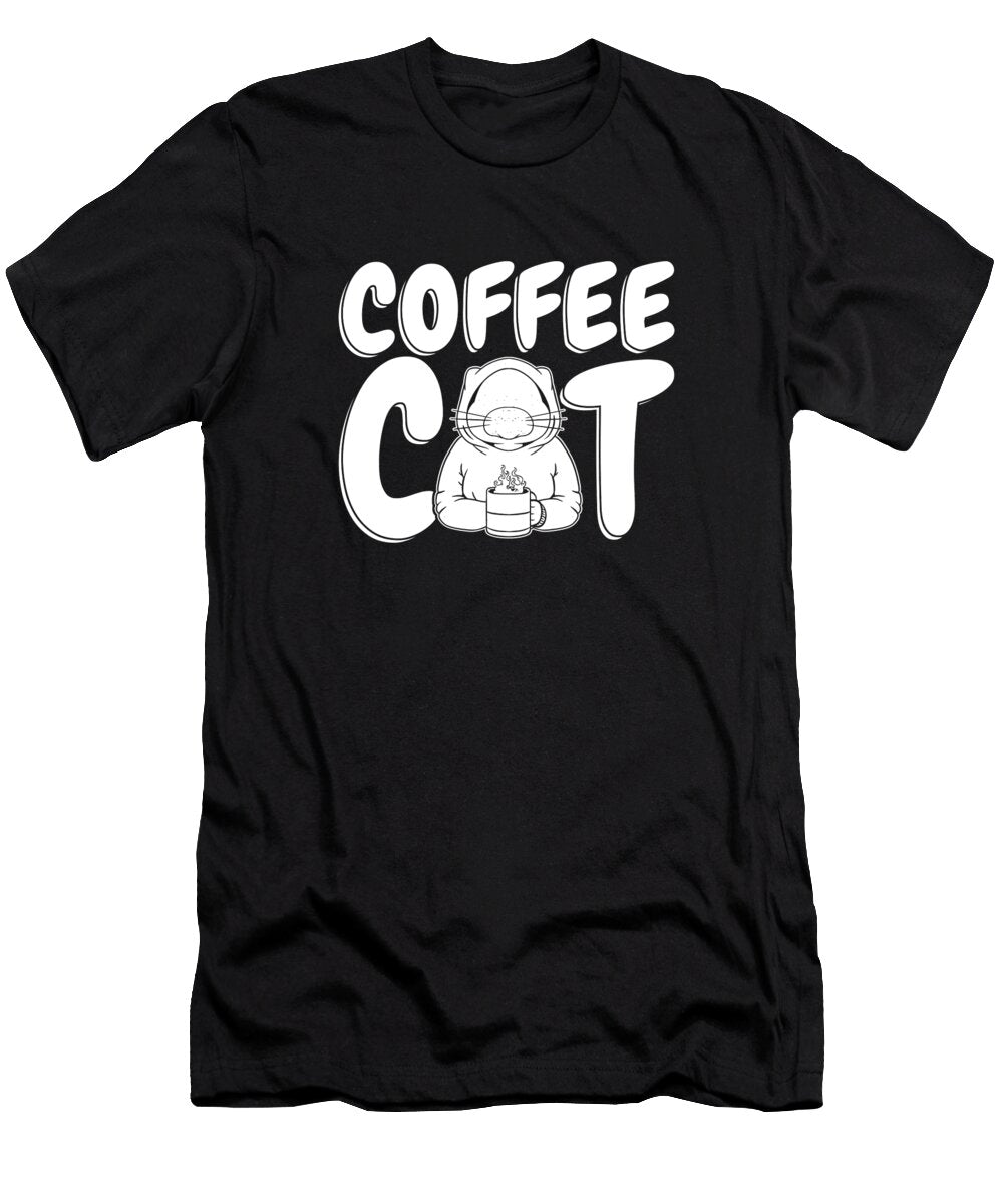 Coffee Cat Roasting Barista Cafe Roaster Coffee Cat Crazy Squirrel T-Shirt
