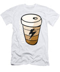 Coffee Charging Funny Sarcastic Humor Coffee Lover Florian Dold Art T-Shirt