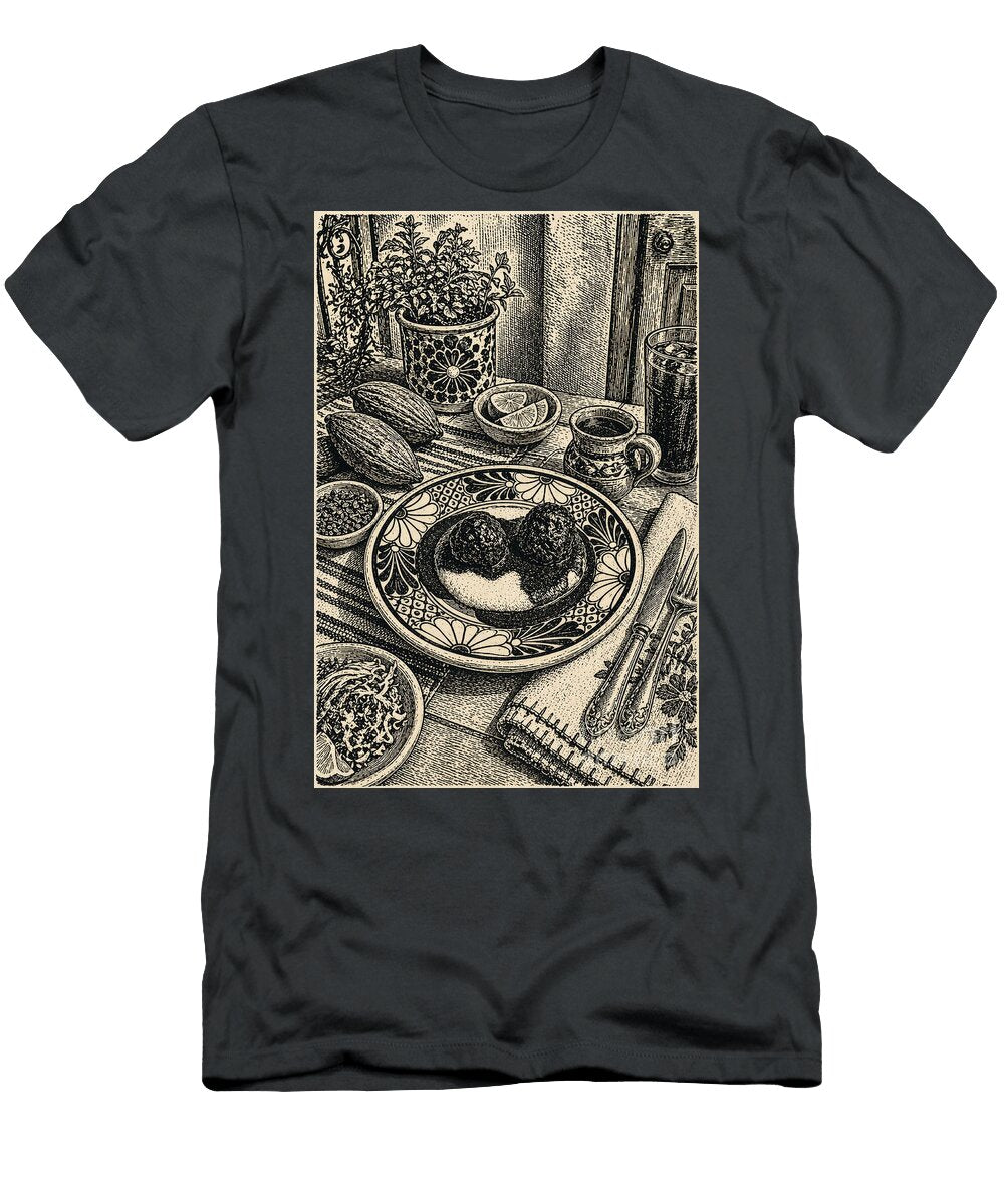 Coffee Cocoa Short Rib Meatballs with Red Wine Chocolate Reduction Robert Meyers Lussier T-Shirt