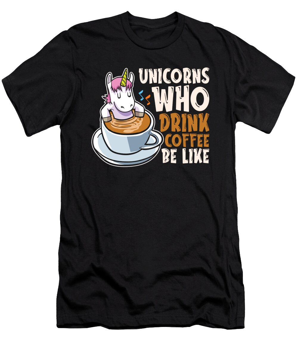 Coffee Cute Barista Roaster Cafe Roasting Coffee Unicorn Crazy Squirrel T-Shirt