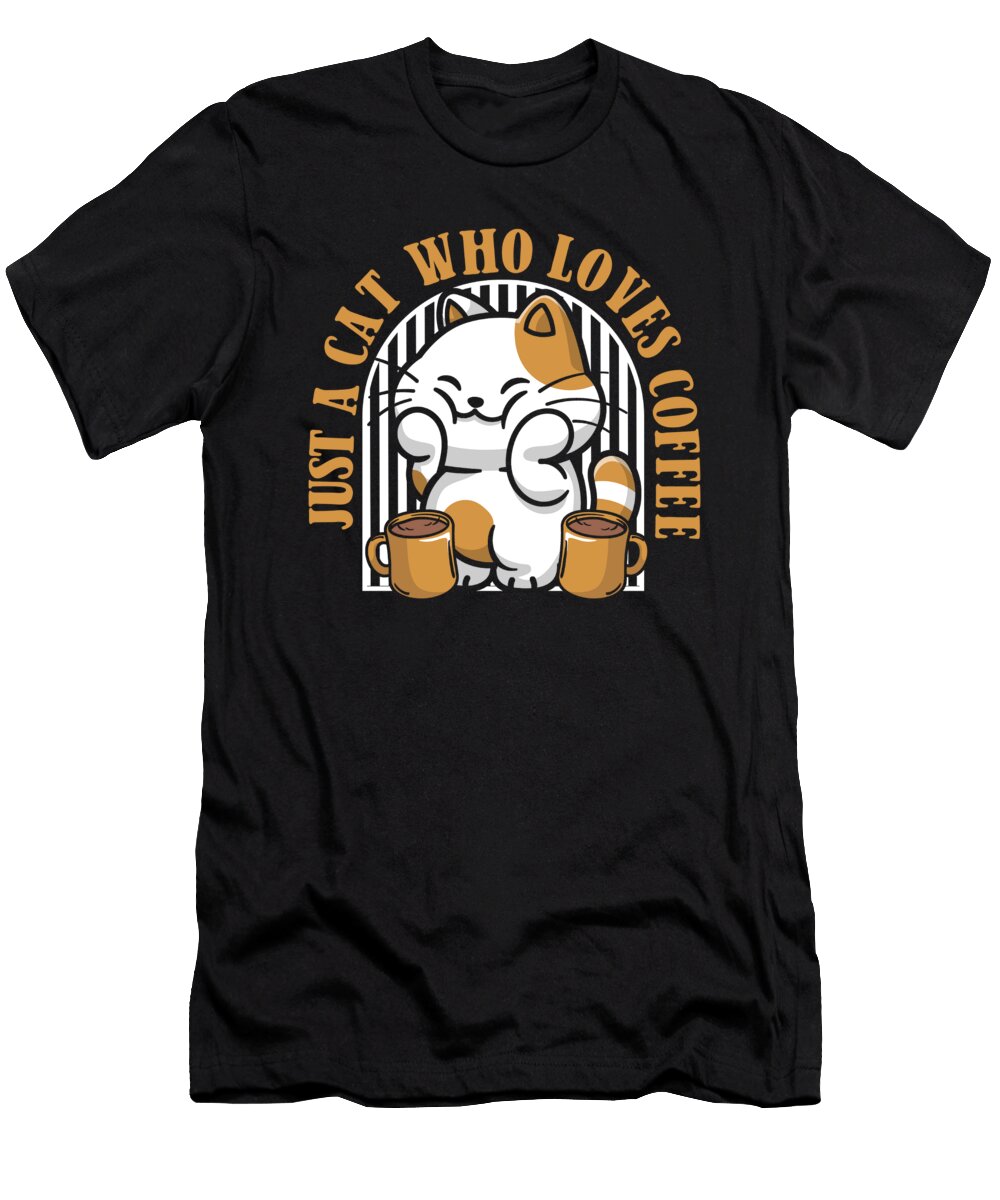 Coffee Cute Cafe Barista Roasting Roaster Coffee Cat Crazy Squirrel T-Shirt