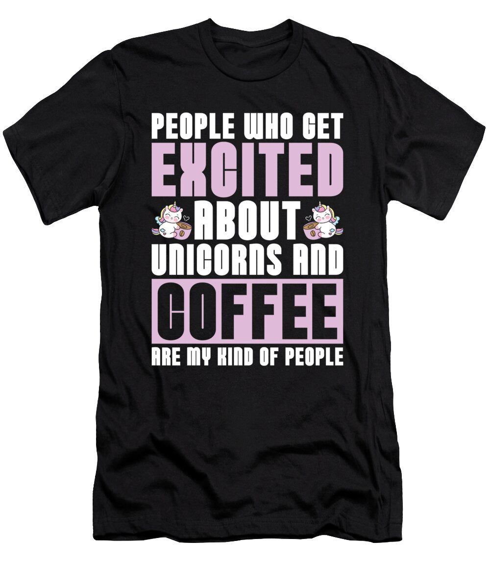 Coffee Cute Roasting Cafe Barista Roaster Coffee Unicorn Crazy Squirrel T-Shirt