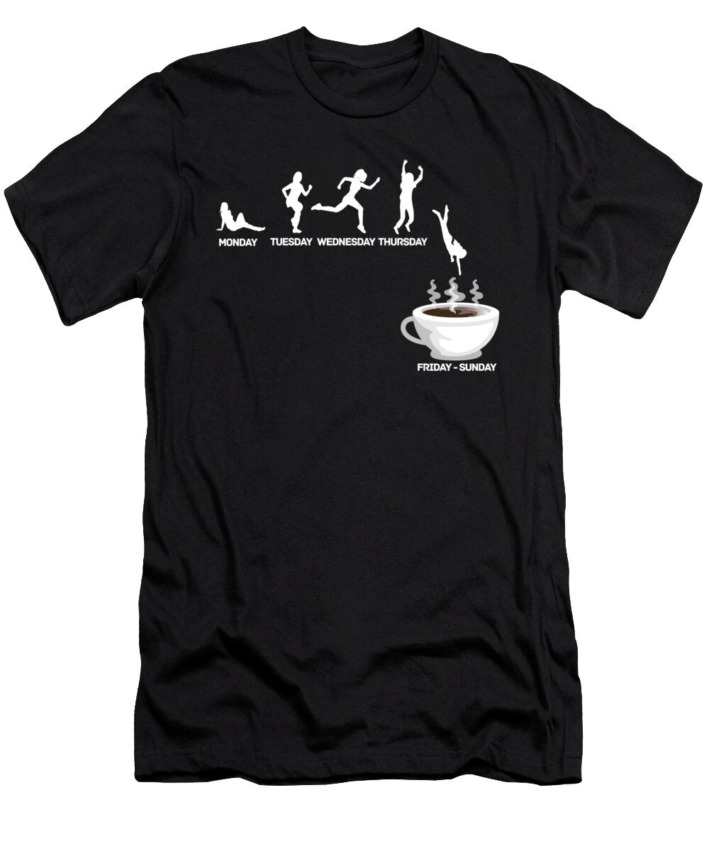 Coffee Drink Diver Funny Espresso Drinker Caffeine Florian Dold Art T-Shirt