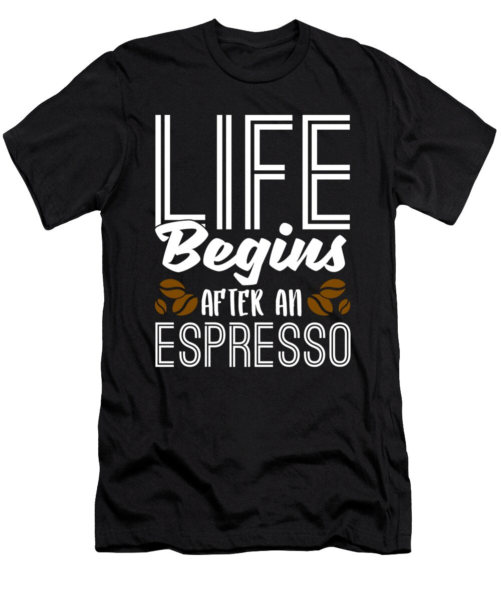 Coffee Espresso Barista Beans Espresso Crazy Squirrel T-Shirt