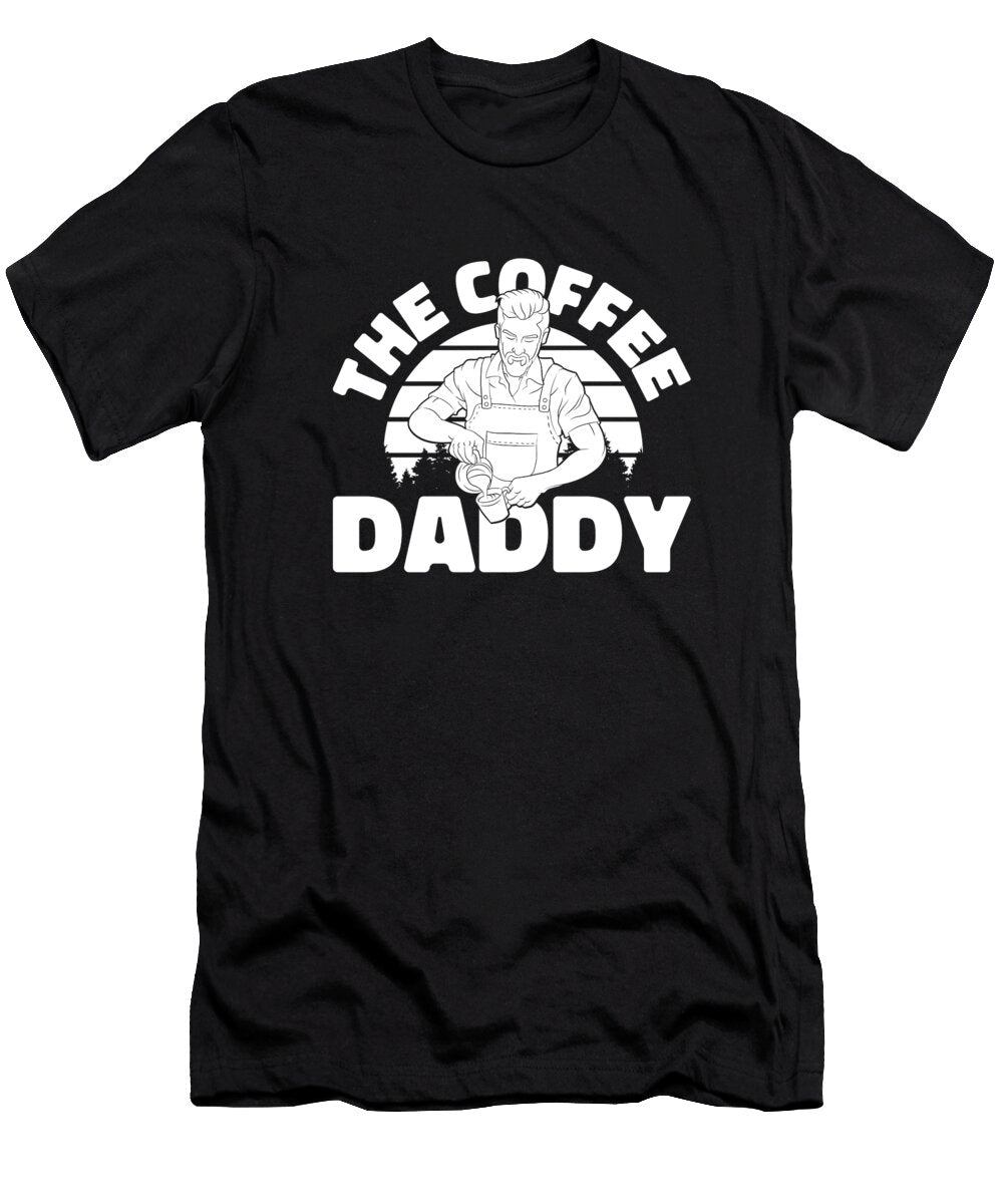 Coffee Father Cafe Barista Roasting Roaster Coffee Dad Crazy Squirrel T-Shirt