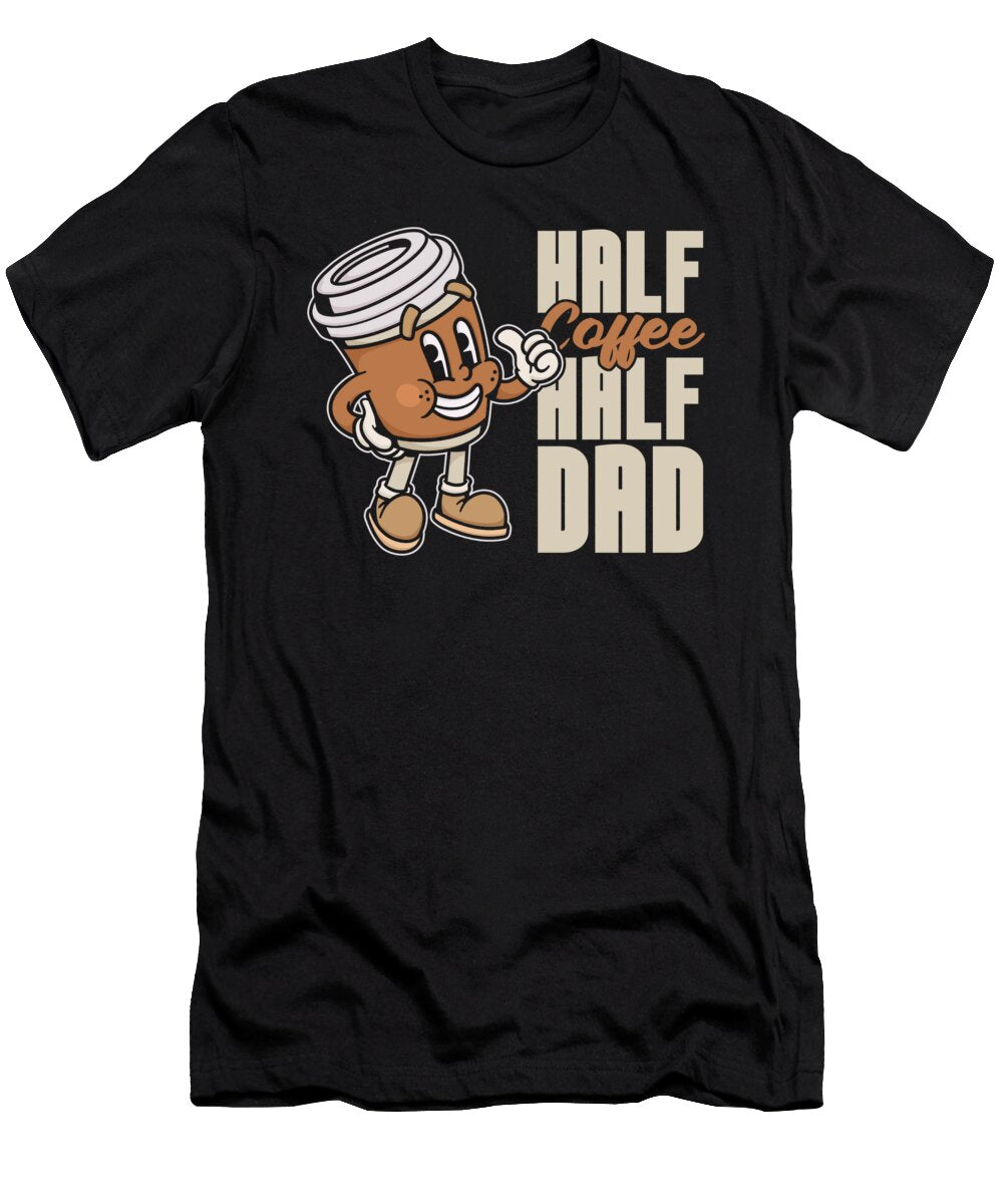 Coffee Father Roasting Barista Roaster Cafe Coffee Dad Crazy Squirrel T-Shirt