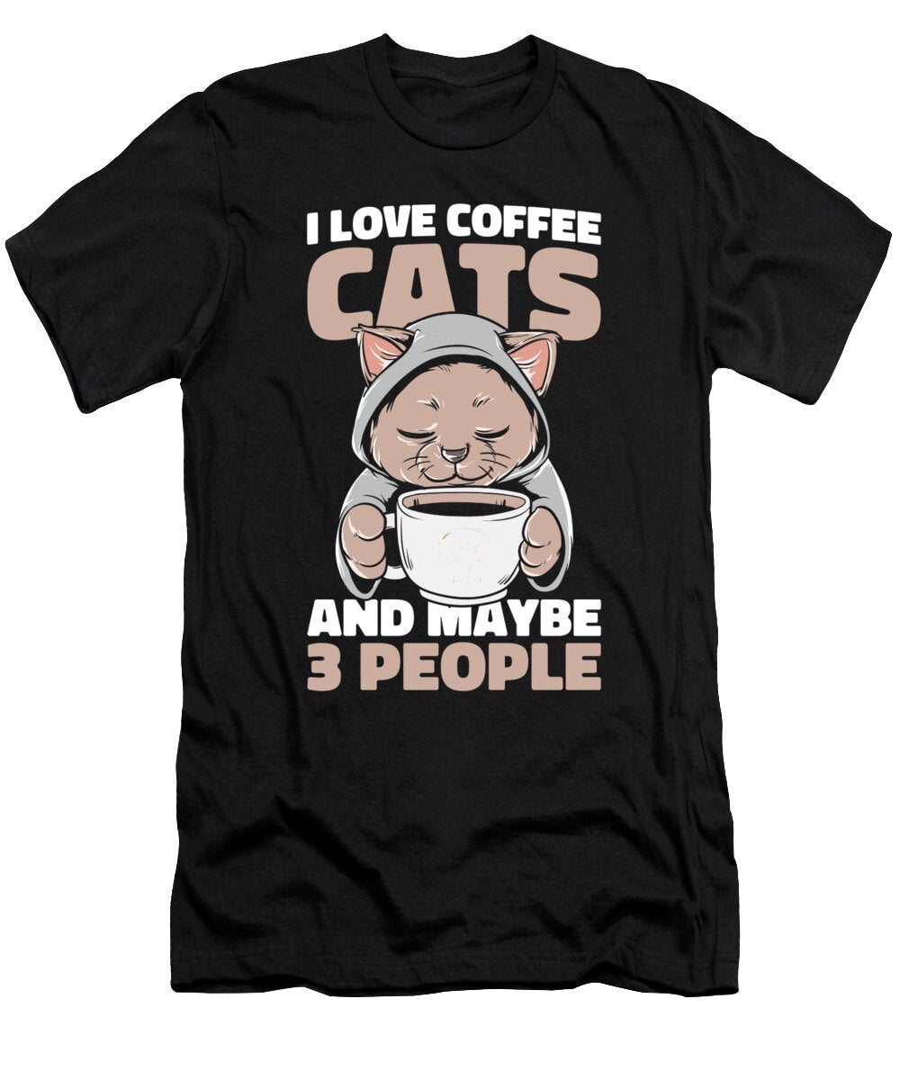 Coffee Feline Roaster Barista Roasting Cafe Coffee Cat Crazy Squirrel T-Shirt