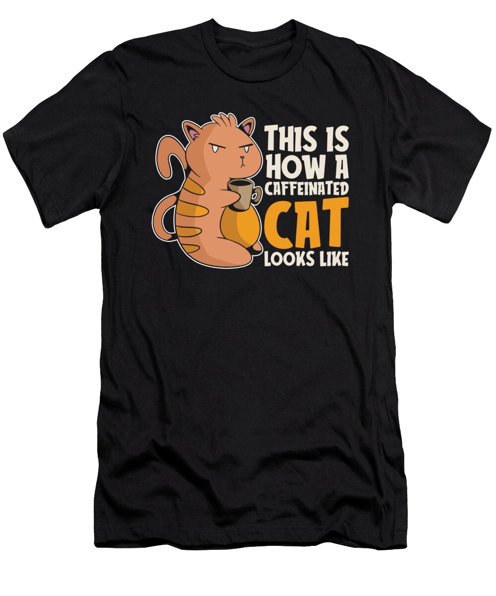 Coffee Feline Roaster Cafe Barista Roasting Coffee Cat Crazy Squirrel T-Shirt