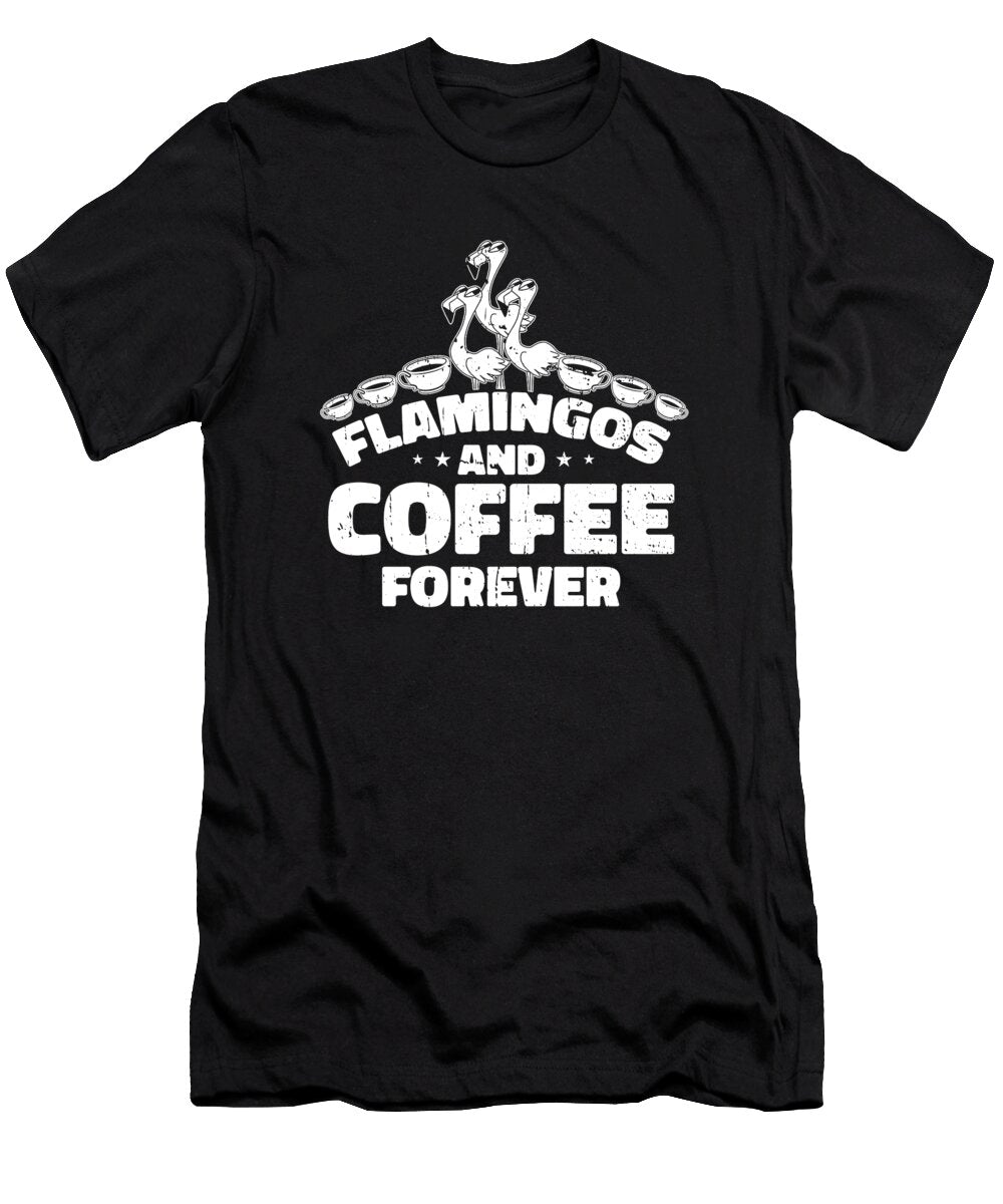 Coffee Flamingo Crazy Squirrel T-Shirt