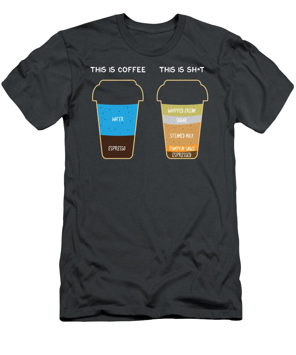 Coffee for Men Women Barista Brewer Addict Crazy Squirrel T-Shirt