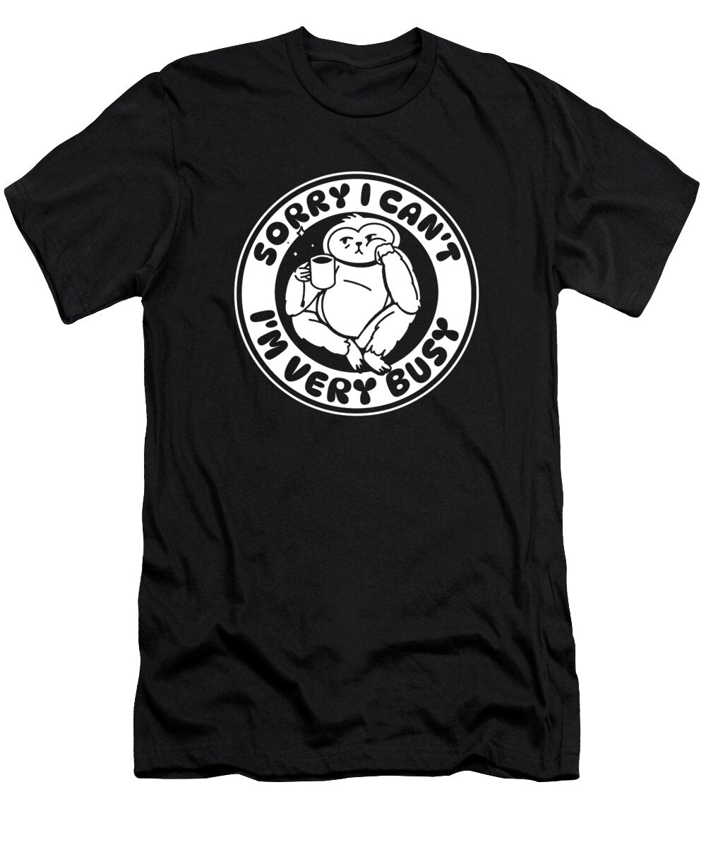 Coffee Funnny Cafe Roaster Roasting Barista Coffee Sloth Crazy Squirrel T-Shirt